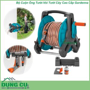 Bộ cuộn ống tưới, vòi tưới cây cao cấp Gardena