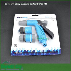 Trọn bộ vòi tưới cò tay Ideal Line Cellfast 1/2” 50-715