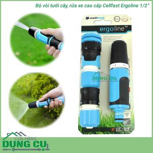 Trọn bộ vòi tưới cao cấp Cellfast Ergo 1/2″ 53-500