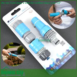 Trọn bộ vòi tưới xoay cao cấp 2 chế độ Cellfast 50-705