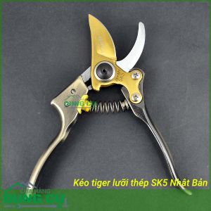 Kéo cắt cành cây TIGER - Nhật (thiết kế mới tăng lực bấm)