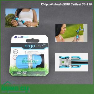 Cút nối nhanh stop ống nước, vòi tưới Cellfast Ergo 1/2″ (53-130)