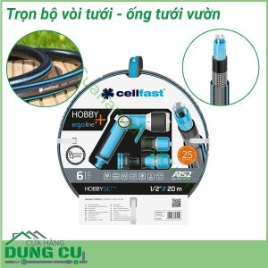 Trọn bộ vòi tưới ống tưới 20m Cellfast Hobby ATS2